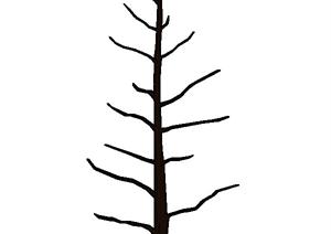 一棵树架的景观植物设计SU(草图大师)模型5