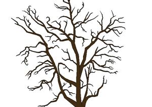 一棵树架景观植物设计SU(草图大师)模型