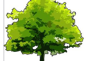 设计素材之景观植物手绘树设计素材SU(草图大师)模型