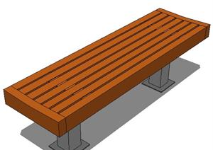 园林景观之现代坐凳长条凳设计方案SU(草图大师)模型
