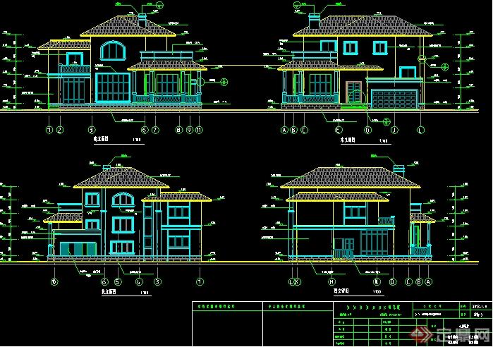 某新农村自建两层别墅建筑设计方案图(2)