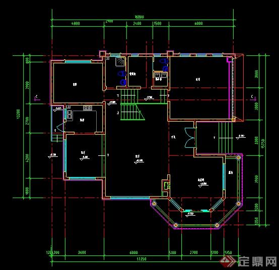 某新农村自建多层别墅建筑设计方案12(2)