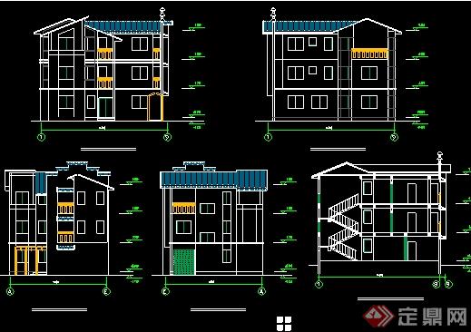某新农村自建多层别墅建筑设计方案22(2)