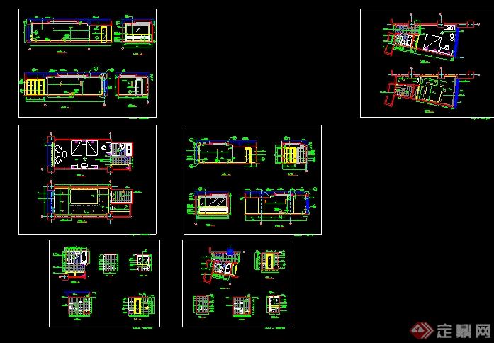 十家星级酒店的室内设计方案（含施工图+效果图）(3)