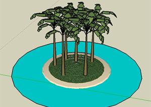 某园林植物景观设计SU(草图大师)模型