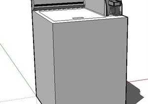 一个洗衣机SU(草图大师)模型素材