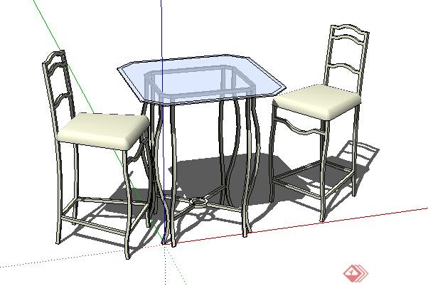 设计素材之家具桌椅设计方案su模型(1)