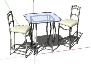设计素材之家具桌椅设计方案SU(草图大师)模型