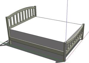 设计素材之家具 双人床设计方案SU(草图大师)模型