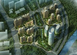 北京某住宅区用地规划设计方案（附CAD建筑图纸+SU(草图大师)单体模型）