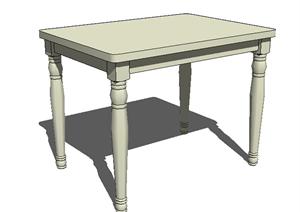 设计素材之家具 桌子设计方案SU(草图大师)模型4