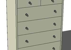 设计素材之家具 柜子设计方案SU(草图大师)模型2