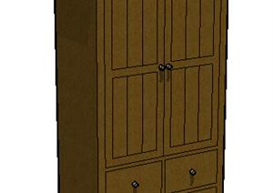 设计素材之家具 柜子设计方案SU(草图大师)模型3