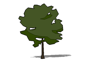 某现代风格园林植物素材树木SU(草图大师)模型