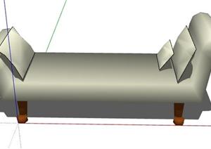 一个休息沙发设计的SU(草图大师)模型