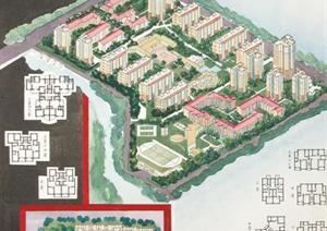 西安市某高新区居住小区总体规划设计方案