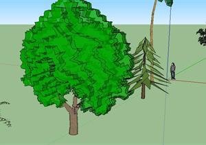 一些园林景观树木SU(草图大师)模型素材