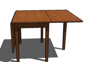 一张折翼桌设计的SU(草图大师)模型1