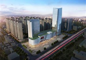 武汉某商业综合体建筑设计方案文本（PPT格式）