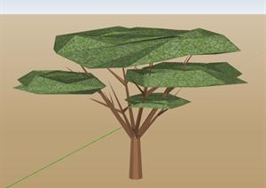 一棵园林景观植物设计的SU(草图大师)模型11