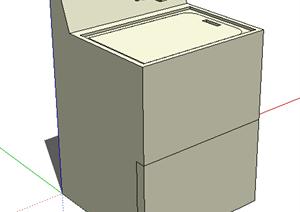 设计素材之洗衣机设计素材SU(草图大师)模型