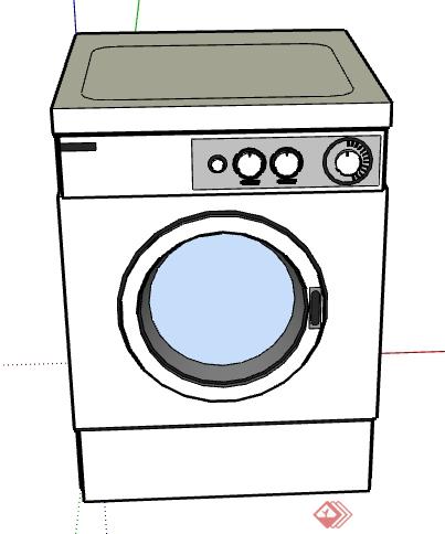 一台洗衣机设计的SU模型1(1)
