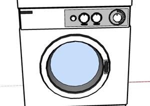 一台滚筒洗衣机设计的SU(草图大师)模型1