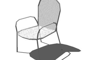 一个现代风格景观椅SU(草图大师)模型素材（2）