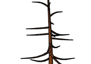 一个树架设计的SU(草图大师)模型