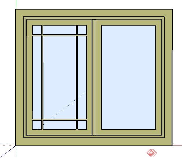 多个门窗以及窗边造型设计的SU模型(2)
