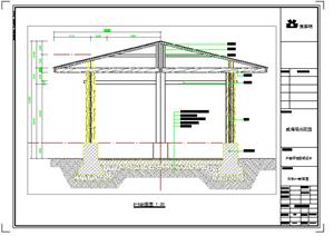 园林景观之现代中式景观亭设计施工图2（dwg格式）