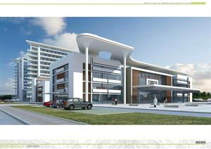 多个医院建筑设计SU(草图大师)模型1
