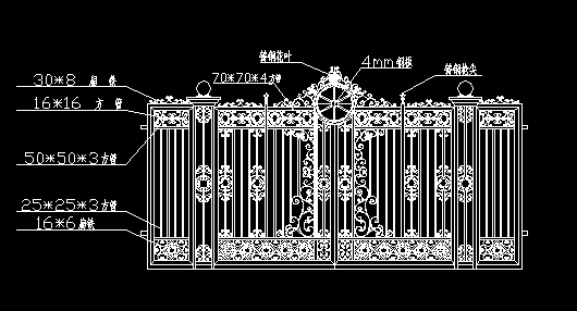 多个欧式大门景观设计方案图