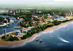 青岛某滨海景观城市规划方案全套文本