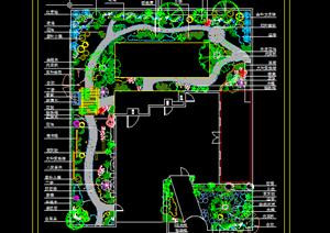 某现代风格庭院花园景观设计CAD方案