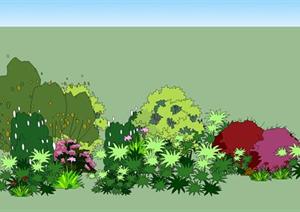 多种景观植物设计SU(草图大师)模型
