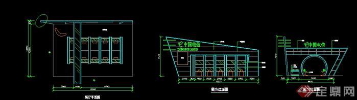 中国电信展厅装饰设计MAX模型（含方案图+效果图）(2)