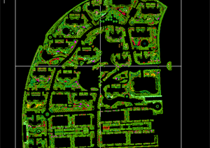 某现代风格住宅社区植物种植图CAD方案设计
