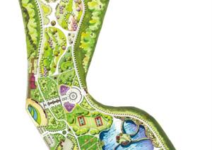 某公园景观设计方案（含CAD总平图+SU(草图大师)模型）