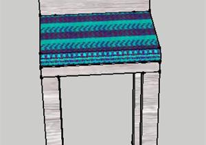 一个地中海式餐椅设计SU(草图大师)模型