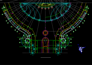 某现代风格园林景观花钵扩初图设计CAD图纸2