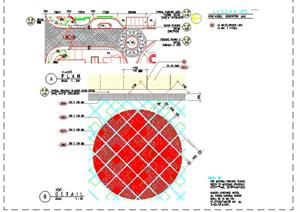 景观铺装细部施工大样图1（CAD施工图）