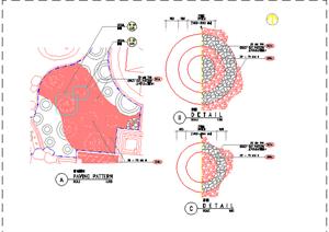 景观铺装细部施工大样图2（CAD施工图）