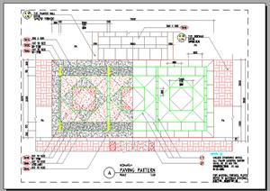 景观铺装细部施工大样图8（CAD施工图）