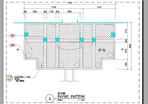 景观铺装细部施工大样图9（CAD施工图）
