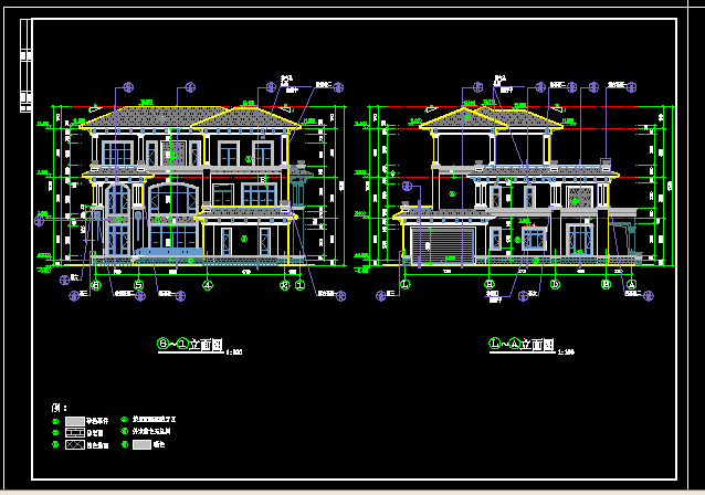 某新古典别墅建筑设计方案（含效果图）(2)