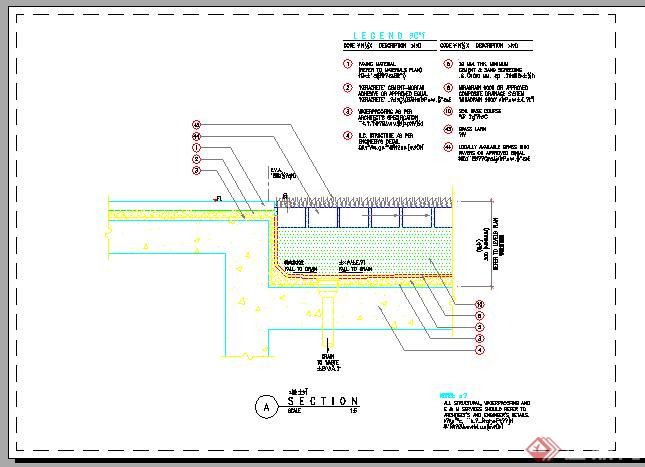 景观园路铺装施工细部大样图3（CAD施工图）(1)