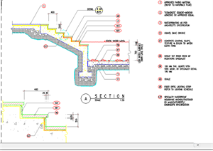 某现代风格园林景观台阶扩初图设计CAD图纸6