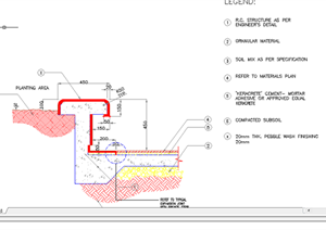 某现代风格园林景观坐凳扩初图设计CAD图纸8