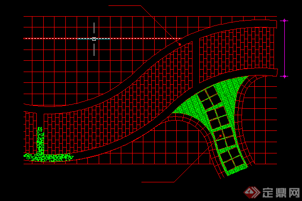 某现代风格园林景观道路扩初图设计CAD图纸14(3)